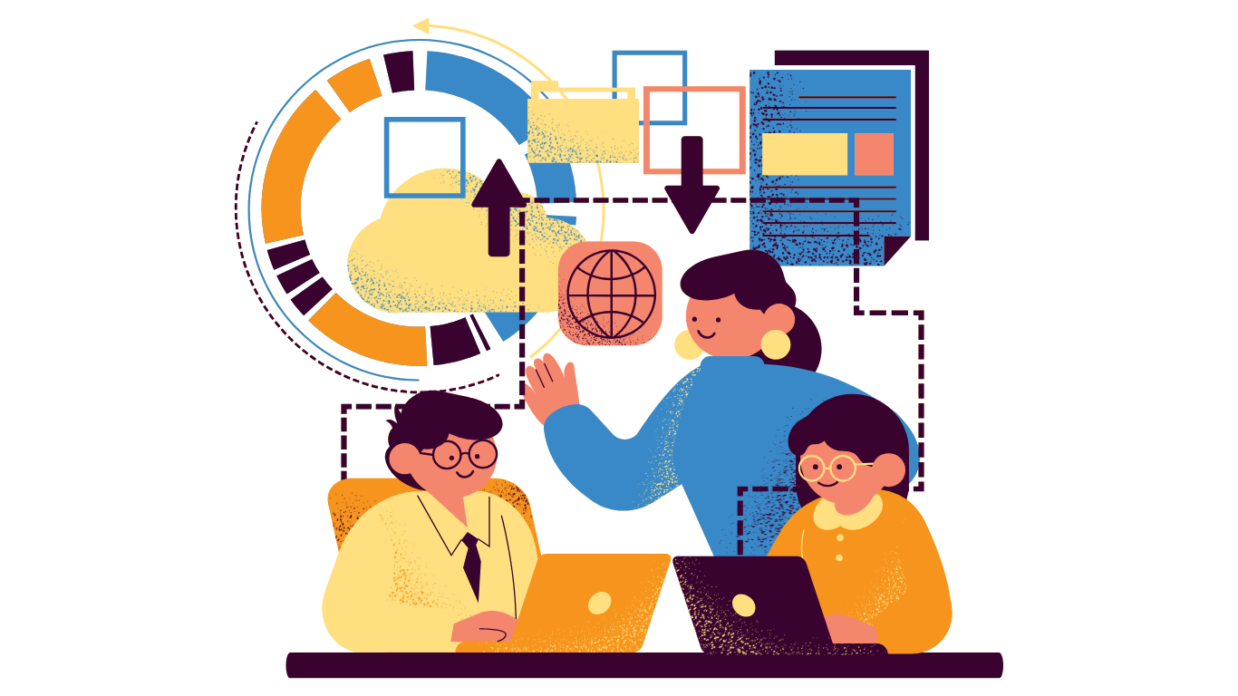 Team collaborating on MLM software development at MLM Engine