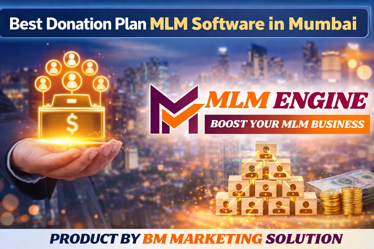 Donation Plan MLM Software in Mumbai dashboard