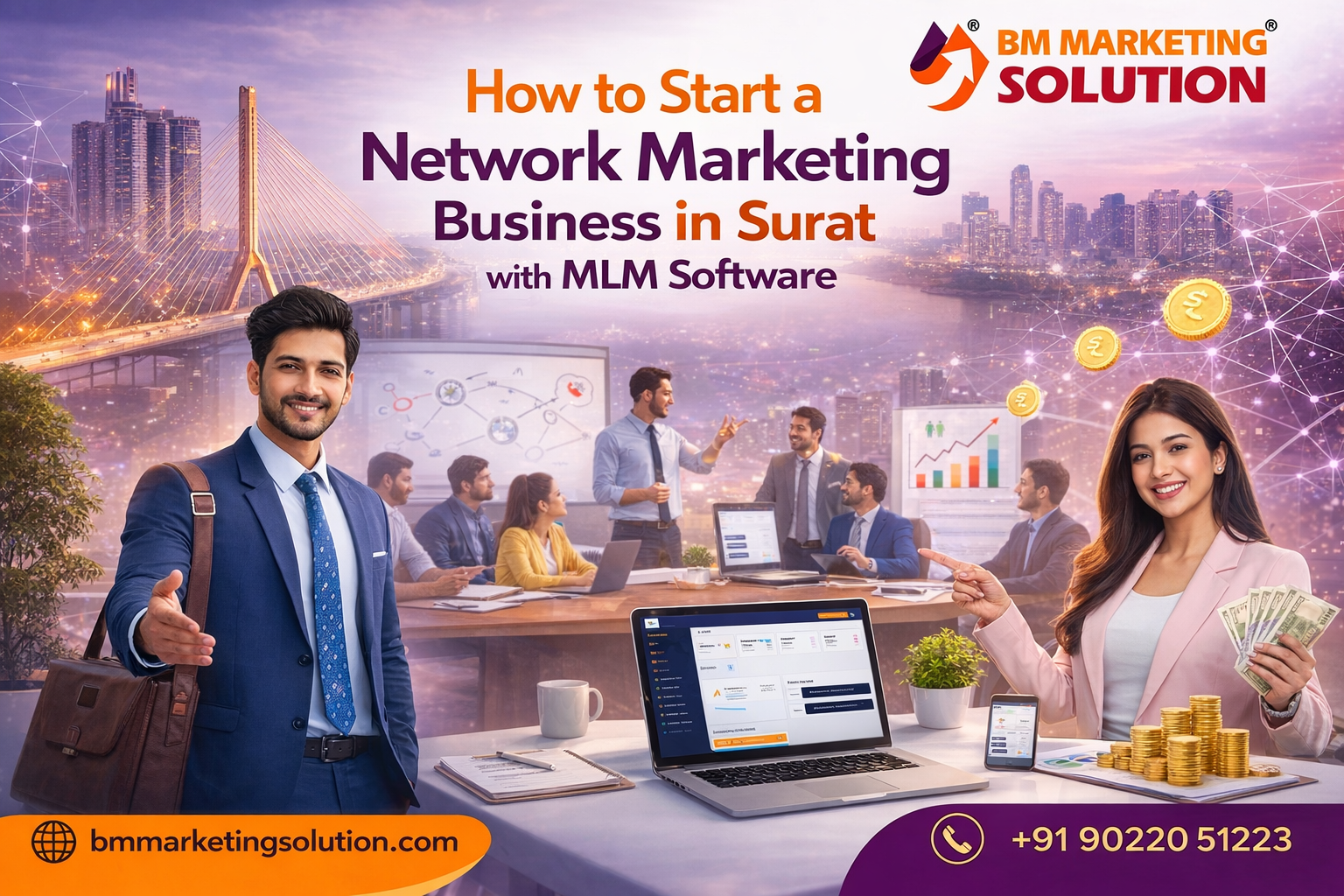 How to Start a Network Marketing Business in Surat with MLM Software