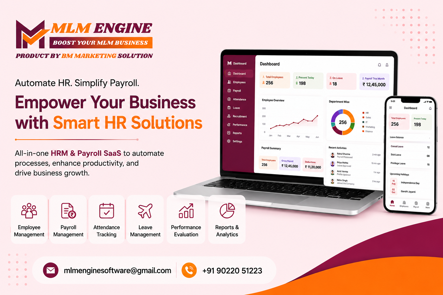 HRM and Payroll management Saas in Pune