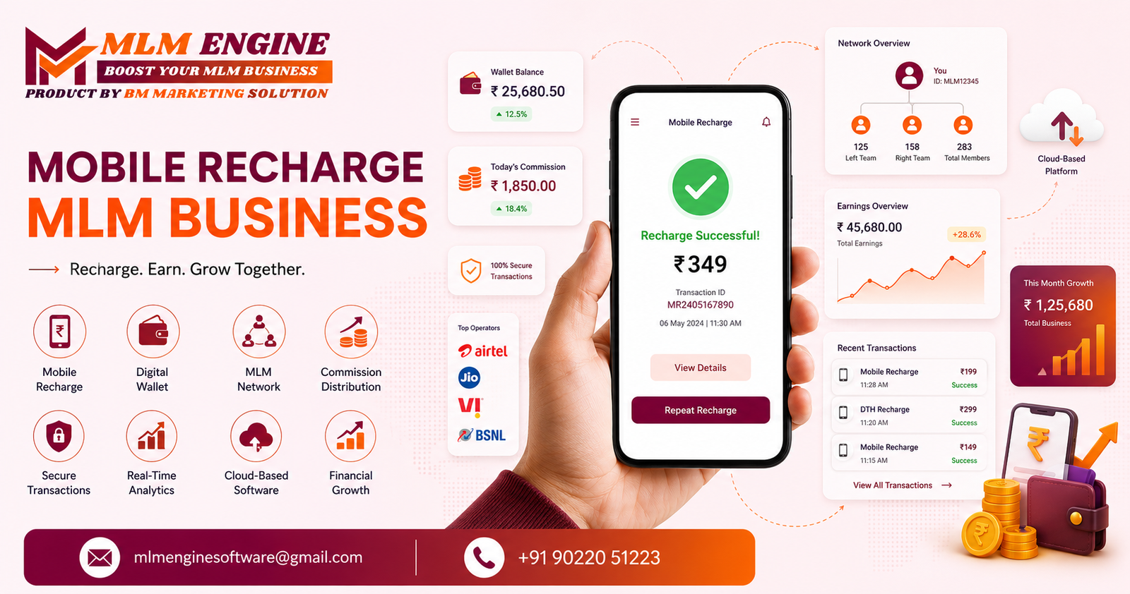 Mobile Recharge MLM Business