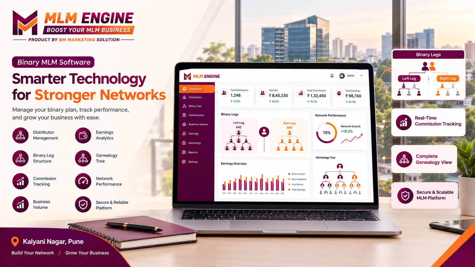Binary MLM Software Kalyani Nagar