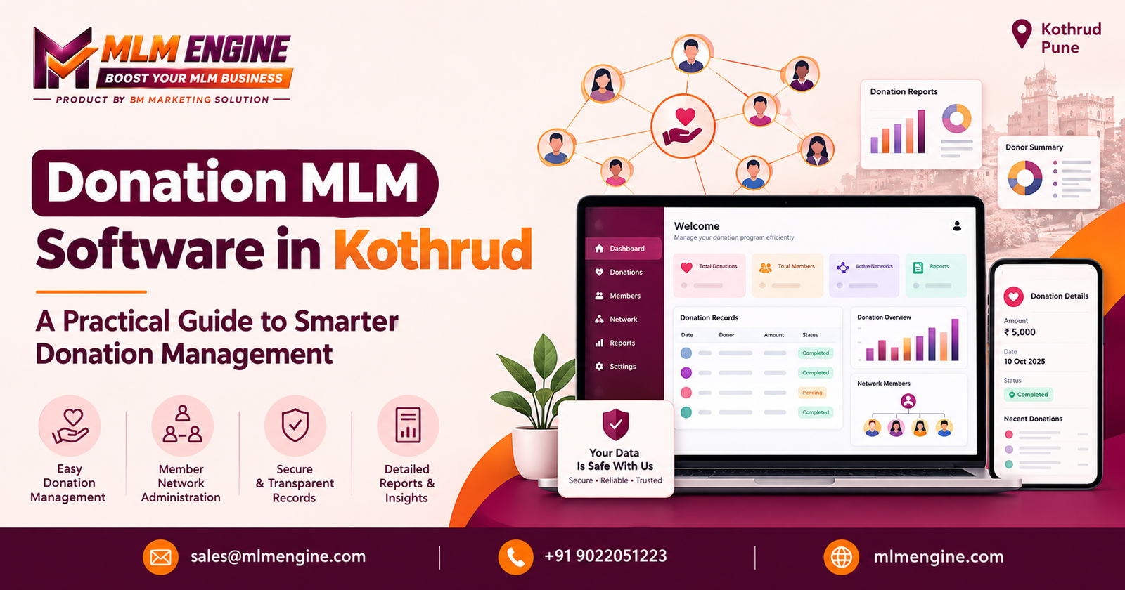 Donation MLM Software Kothrud