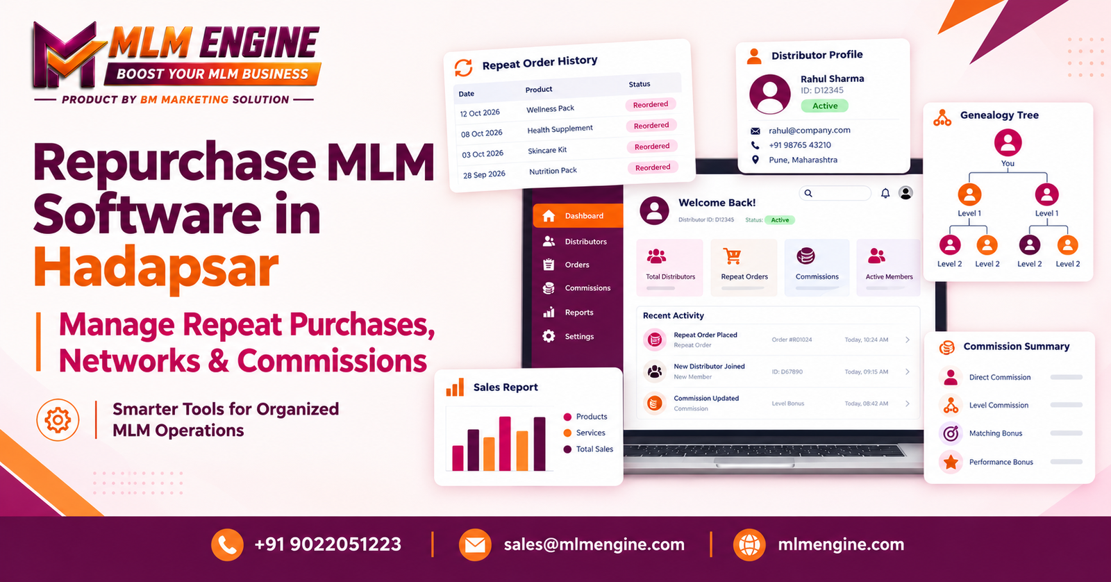 Repurchase MLM Software Hadapsar